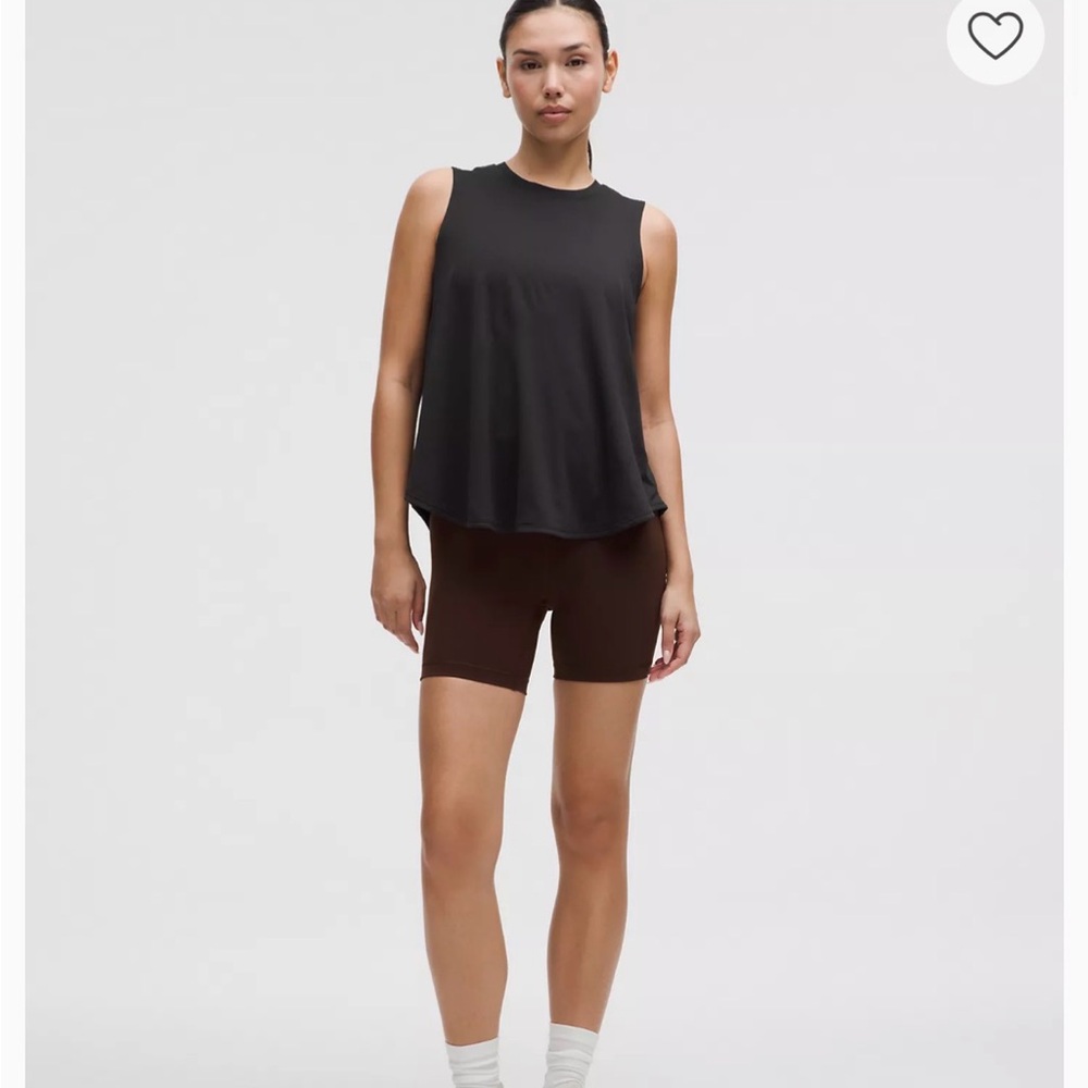 Lululemon Sleeveless Black Split Back Tank Top
